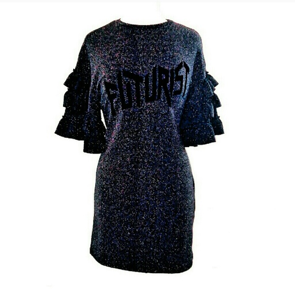 Rare Futurist Zara Sweater Dress Zara Sparkly Knit SOLD - Picture 8 of 8